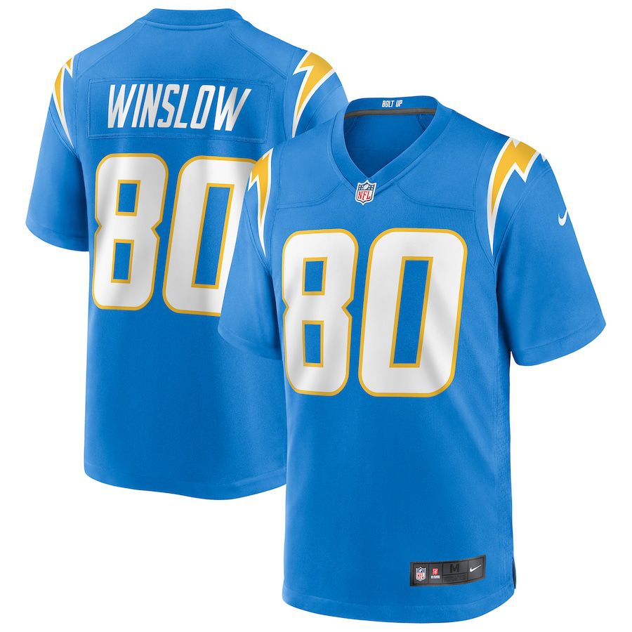 Men Los Angeles Chargers #80 Kellen Winslow Nike Powder Blue Game Retired Player NFL Jersey